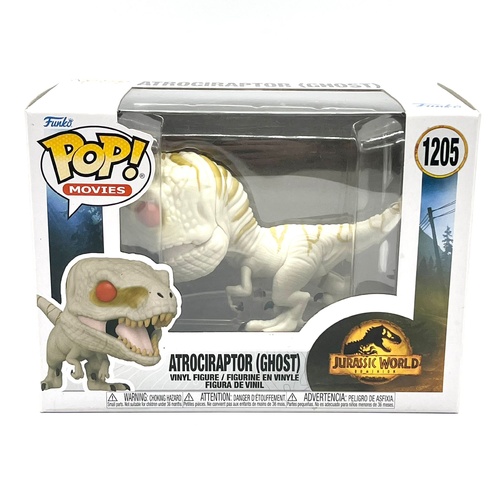 Funko POP Movies Jurassic World Dominion Atrociraptor Ghost 1205 Vinyl Figure
