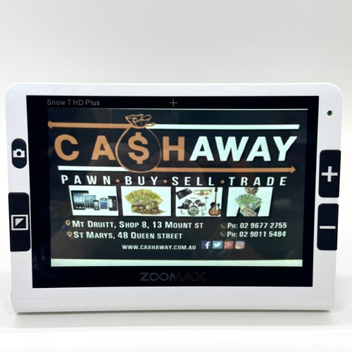 Zoomax EM-RV7P Snow 7 HD Plus Magnifier with Carry Case and Charge Lead