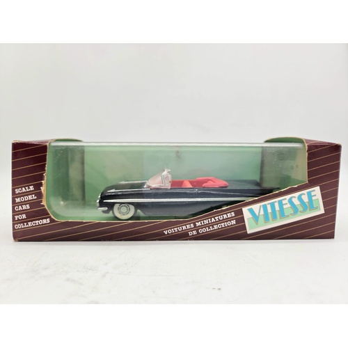 Vitesse 390 Chevrolet Impala Open Cabriolet 1959 Black Red Diecast Car