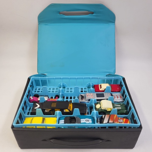 Vintage Matchbox Model Cars Lot with Official Collector Carry Case