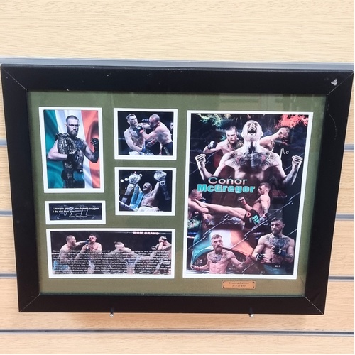 Conor McGregor UFC Framed Memorabilia Limited Edition 378/499 COA 16x20
