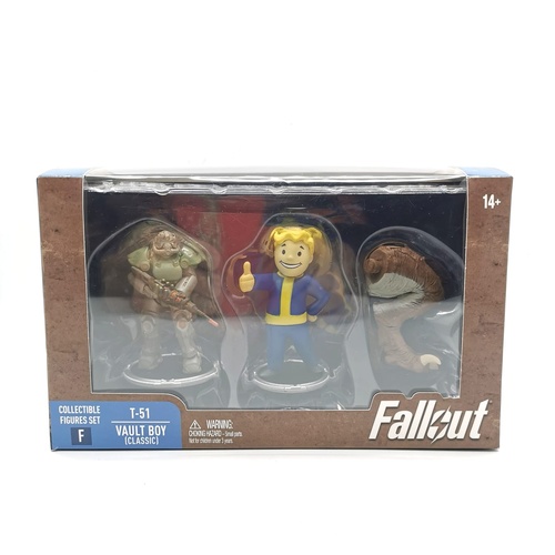 Fallout Series 1 T-51 and Vault Boy (Classic) Deathclaw Build A Figure Mini Set