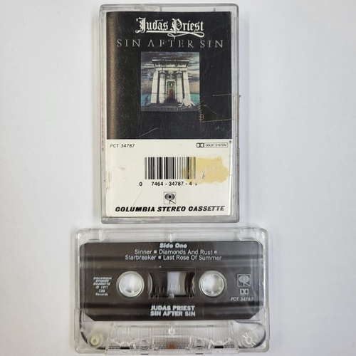 Judas Priest Sin After Sin Cassette Tape Heavy Metal Classic