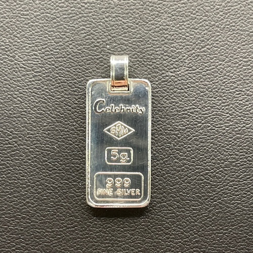 Unisex 925 Sterling Silver Capricorn Bar Pendant