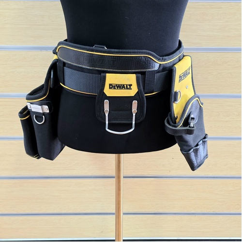 DeWalt Leather Tool Belt with Pouch Hammer Loop and Drill Holster