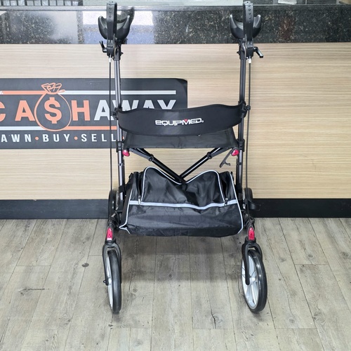 EquipMed Upright Rollator Walker with Forearm Rest Support HELRLTEQU5GA