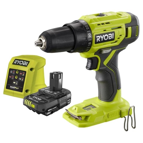 Ryobi 18V ONE+ Drill Driver Starter Kit R18DD22 with 2.0Ah Battery and Charger