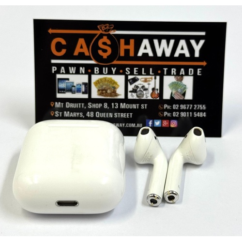 Apple AirPods 2nd Generation Wireless Earbuds with Charging Case White