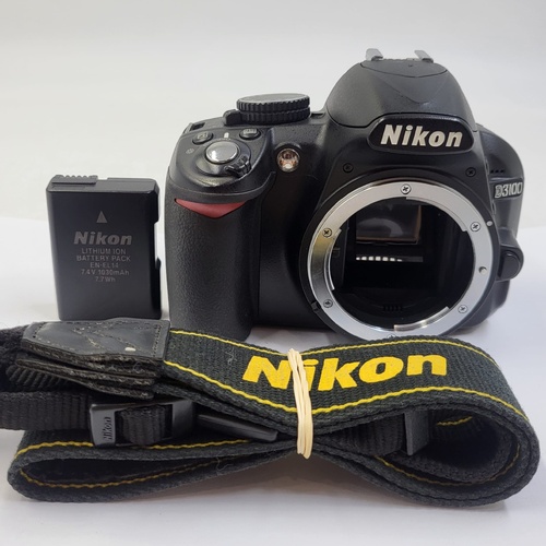 Nikon D3100 Digital SLR Camera Body Shutter Count 20314 with Strap and Battery