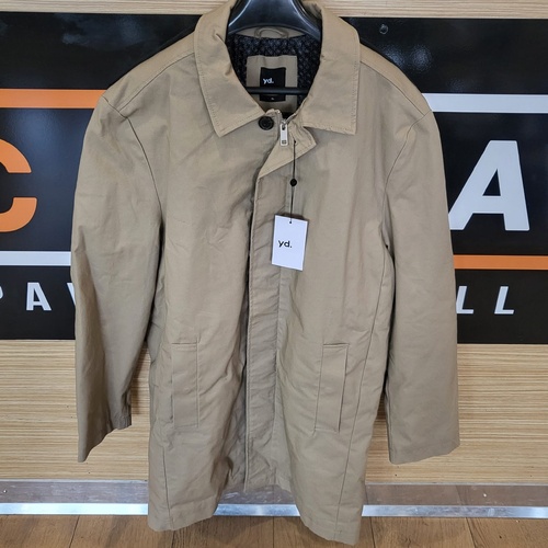 YD Manchester Mac Mens Coat Size XL Y241CO09.TAN