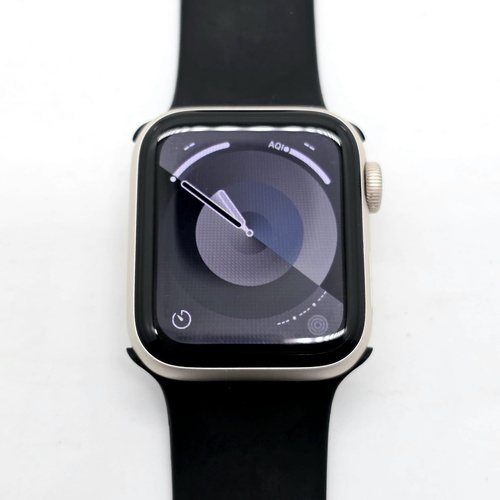 Apple Watch SE 2nd Gen 40mm Wi-Fi Starlight Aluminum Case Midnight Sport Band