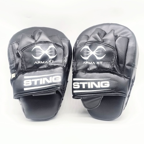 Sting Arma XT Boxing Focus Mitts Black Training Punch Pads