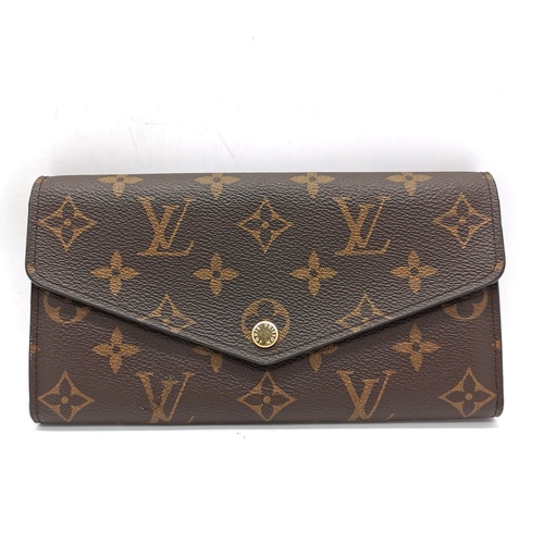 Louis Vuitton Sarah Wallet Monogram Coquelicot Lining with Dust Cover