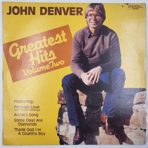 John Denver's Greatest Hits Volume 2 1983 Vinyl LP Record