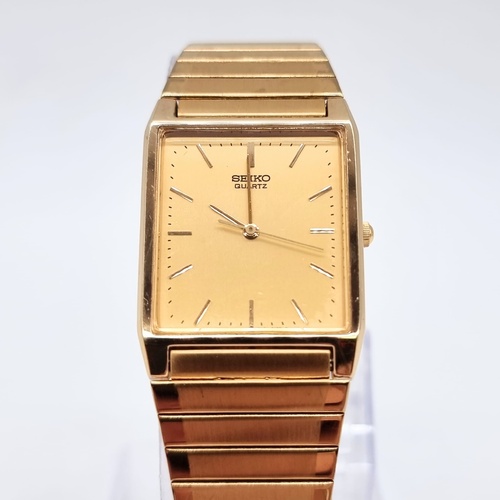 Seiko 5Y31-5040 RO Quartz Watch Stainless Steel Classic Analog