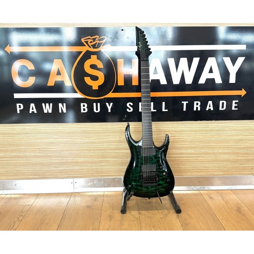 Agile Interceptor Pro 727 Tribal Green 7 String Electric Guitar