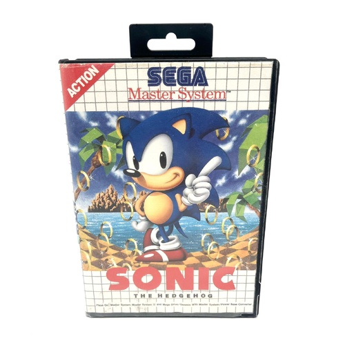 Sonic The Hedgehog Sega Master System Game Classic Retro Video Game with Manuals