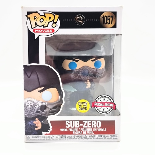 Funko Pop Sub-Zero 1057 Mortal Kombat Glow Special Edition Vinyl Figure