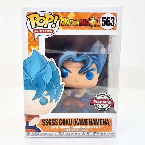 Funko Pop SSGSS Goku Kamehameha #563 Special Edition DB Super Figure
