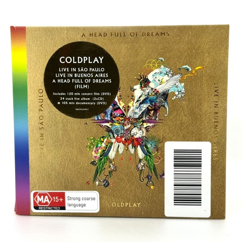 Coldplay Live in Buenos Aires Sao Paulo A Head Full of Dreams CD DVD Audio