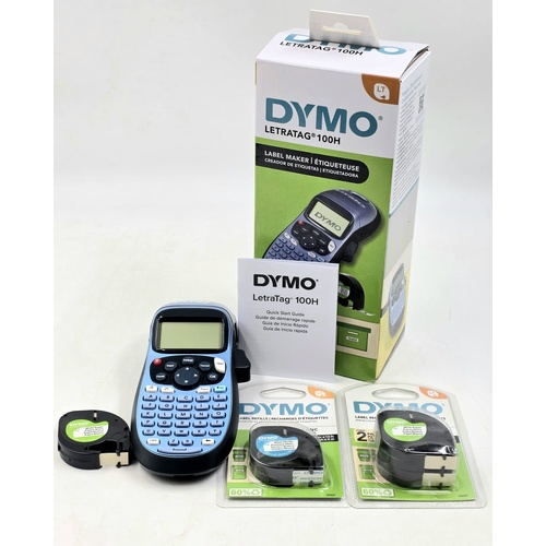 Dymo LetraTag 100H Handheld Portable Label Maker with 3 Refills