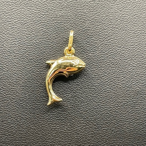 Ladies 9ct Yellow Gold Dolphine Pendant