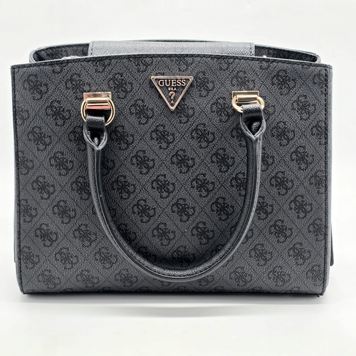 Guess Noelle Girlfriend Logo Bag BG787906 Black with Handles and Shoulder Strap