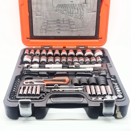 Bahco S106 106pcs 1/4 and 1/2 Inch Dynamic Driver Combined Socket Spanner Set