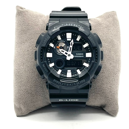 Casio G-Shock GAX-100B-1A G-Lide Series Black Tide Moon Watch 200m WR