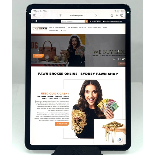 Apple iPad Pro 3rd Gen MHW53X/A 128GB 11 Inch WiFi and Cellular Space Grey