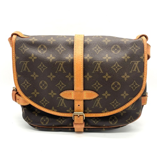 Louis Vuitton Saumur 30 Monogram Canvas Crossbody Bag Authentic