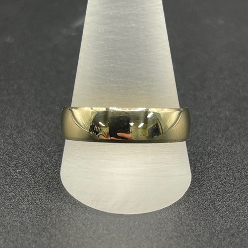 Mens 9ct Yellow Gold Plain Wedding Band Ring