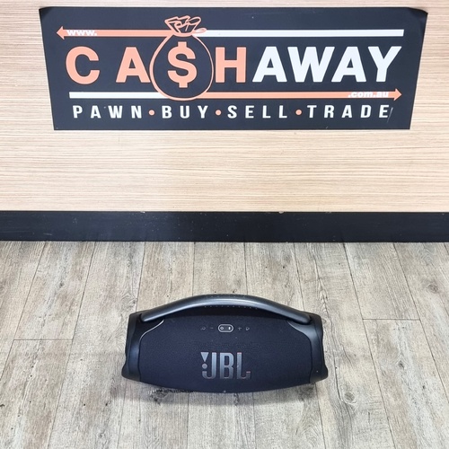 JBL Boombox 3 Portable Wireless Bluetooth Speaker Black with Charger