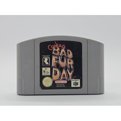 Nintendo 64 Conker's Bad Fur Day N64 Game Cartridge Authentic