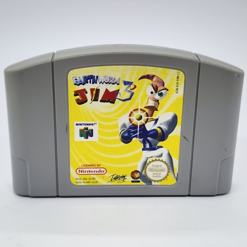 Nintendo 64 Earthworm Jim 3D N64 Game Cartridge PAL Version