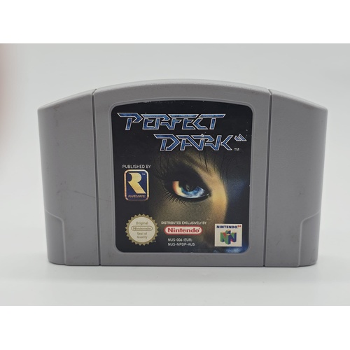Nintendo 64 Perfect Dark N64 Game Cartridge First Person Shooter PAL Version