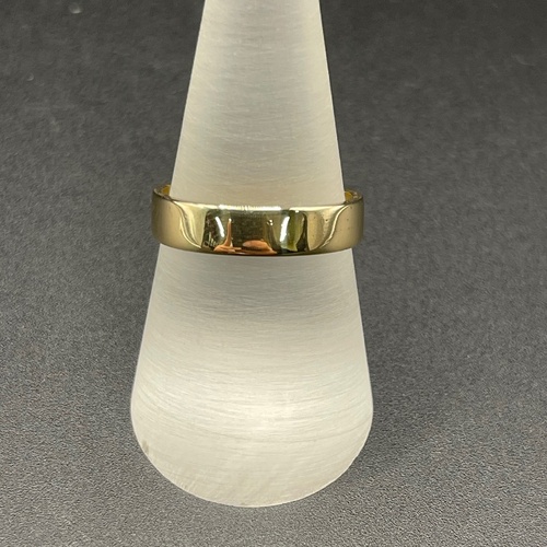 Unisex 9ct Yellow Gold Plain Band Ring