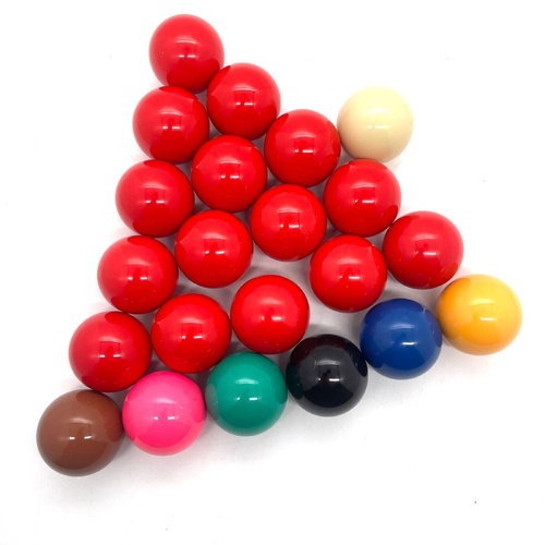 Super Crystalate 22 Set Snooker Balls Complete Cue Sports Kit with Box