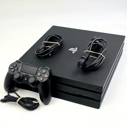Sony PlayStation 4 PS4 Pro 1TB Console Black - Includes Controller & Cables.