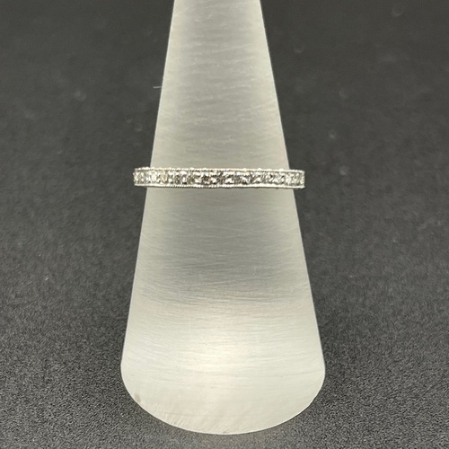 Ladies 18ct White Gold Natural Diamond Enhancer Ring