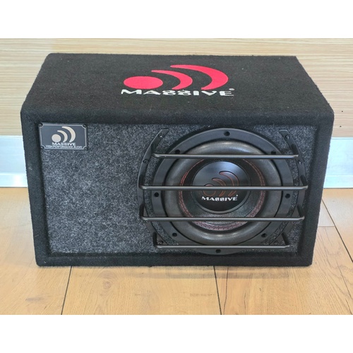 Massive Audio BG‑8 8 Inch Dual 4 Ohm 400W RMS Car Audio Subwoofer Enclosure