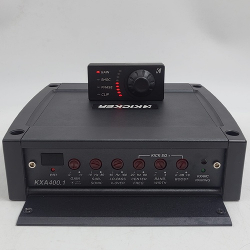 Kicker KXA400.1 Mono Amplifier 400W RMS with Remote Control