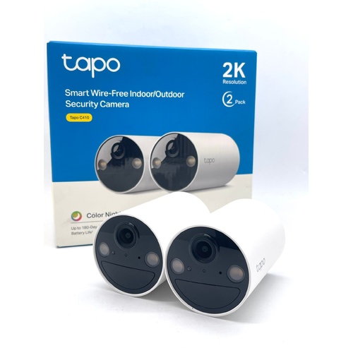 TP-Link Tapo C410 2K 3MP Smart Wire Free Security System Camera 2 pack