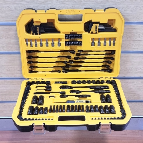 DeWalt DWMT45184-1 184pc Black Chrome Socket Set 1/4 3/8 1/2 Drive Metric SAE