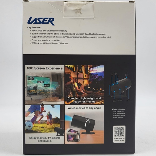 Laser Smart Android LED Projector 180 Series WiFi Bluetooth HD Home Theatre