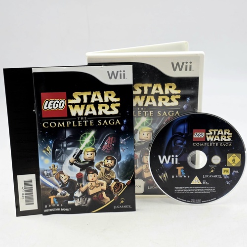 LEGO Star Wars The Complete Saga Nintendo Wii Game With Manual