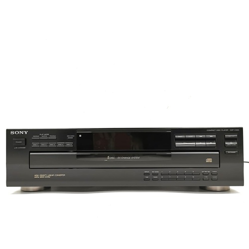 Sony CDP-C365 5 Disc CD Player Carousel Changer No Remote