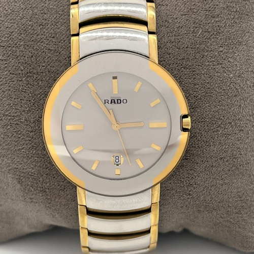 Rado DiaStar 129.0533.3 Two Tone Gold Swiss Quartz Unisex Watch Date