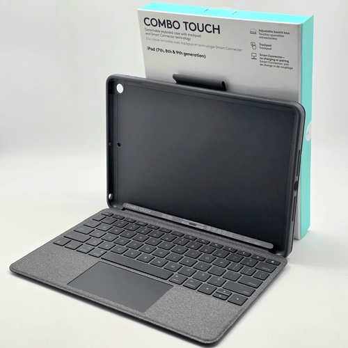 Logitech Combo Touch Backlit Detachable Keyboard Case for iPad 7th 8th 9th Gen