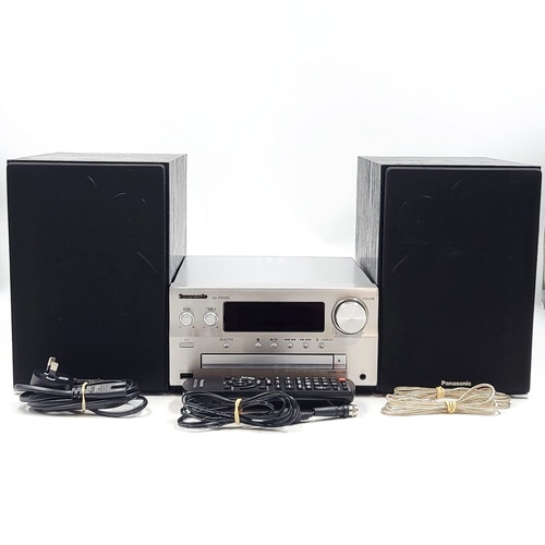 Panasonic SA-PMX92 Micro HiFi Stereo System CD Player Bluetooth USB FM Radio With Remote & Cables